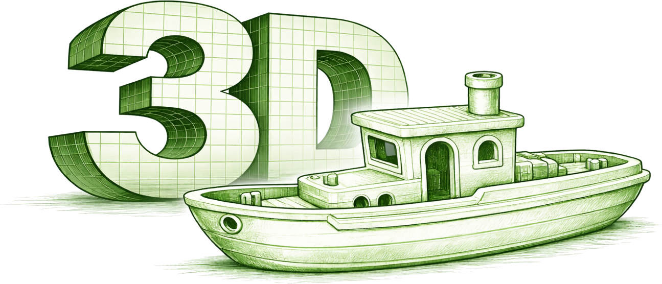 Green Boat 3D logo